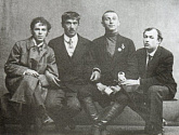 О.Э. Мандельштам, К. И. Чуковский, Б.К. Лившиц, Ю.П. Анненков. 1914